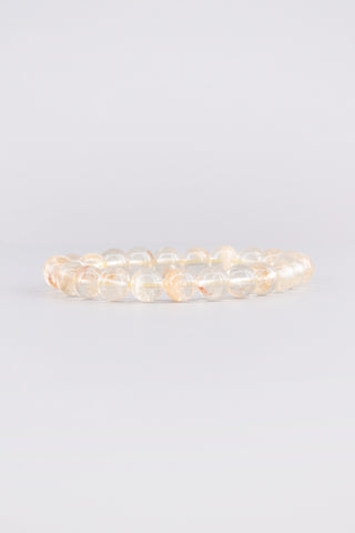 Goldener Rutilquarz Armband 8 mm handgefertigt – Seitenansicht, Origin Kollektion von Gembonbon