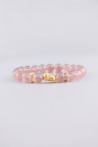 Kitty - Erdbeerquarz ca.8mm