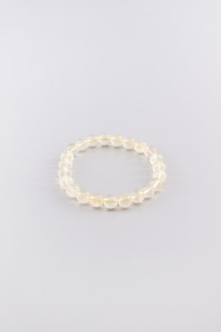 Handgefertigtes Citrin Armband 8 mm – Geschenk für Erfolg & Lebensfreude, Origin Kollektion von Gembonbon (Vorderansicht)