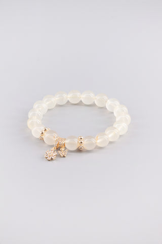 Handgefertigtes Citrin Armband 10 mm – Geschenk für Erfolg & Lebensfreude, Starlight Kollektion von Gembonbon (Vorderansicht)