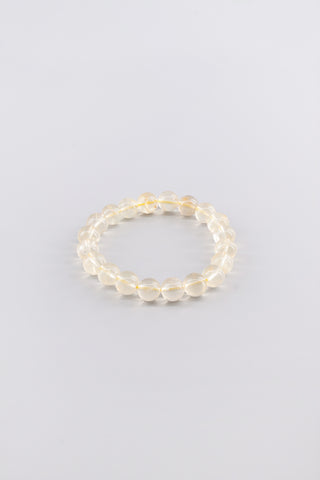 Handgefertigtes Citrin Armband 10 mm – Geschenk für Erfolg & Lebensfreude, Origin Kollektion von Gembonbon (Vorderansicht)