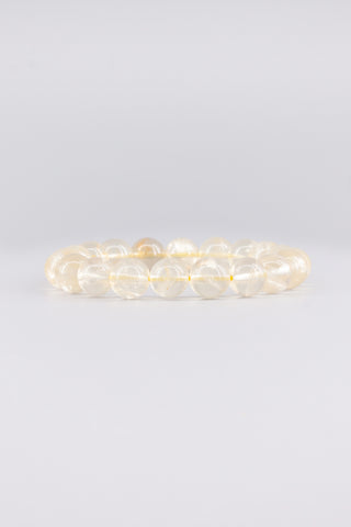 Citrin Armband 10 mm handgefertigt – Seitenansicht des Edelsteinarmbands, Origin Kollektion von Gembonbon