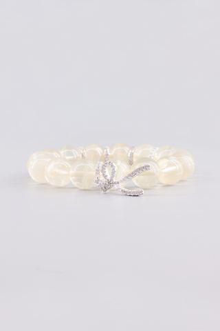 Citrin Armband 12 mm handgefertigt – Seitenansicht des Edelsteinarmbands, Ribbon Kollektion von Gembonbon