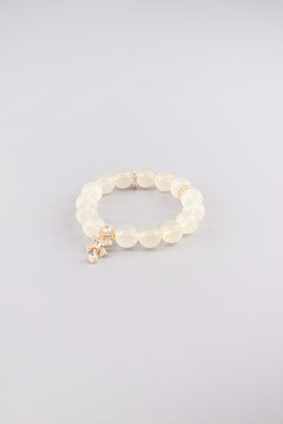 Handgefertigtes Citrin Armband 12 mm – Geschenk für Erfolg & Lebensfreude, Gift Kollektion von Gembonbon (Vorderansicht)