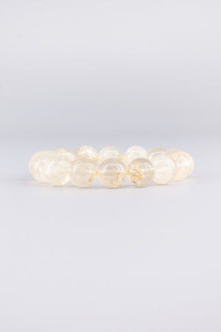 Citrin Armband 12 mm handgefertigt – Seitenansicht des Edelsteinarmbands, Origin Kollektion von Gembonbon