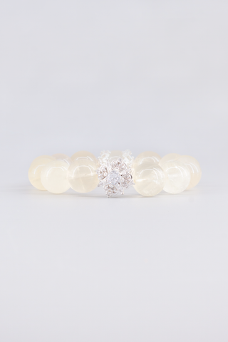 Citrin Armband 14 mm handgefertigt – Seitenansicht des Edelsteinarmbands, Princess Kollektion von Gembonbon
