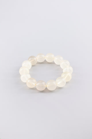 Handgefertigtes Citrin Armband 14 mm – Geschenk für Erfolg & Lebensfreude, Origin Kollektion von Gembonbon (Vorderansicht)