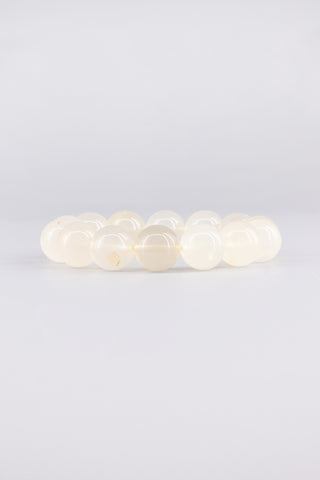 Citrin Armband 14 mm handgefertigt – Seitenansicht des Edelsteinarmbands, Origin Kollektion von Gembonbon